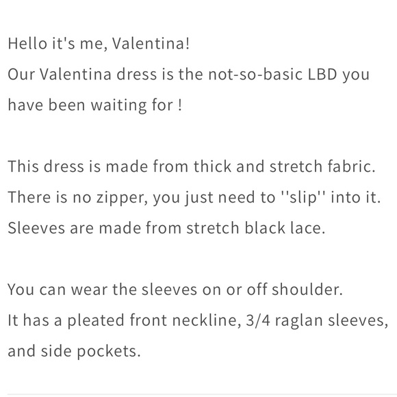 🖤 Gorgeous BNWT Valentina Putre Fashion Dress XXL 🖤 - Picture 9 of 9